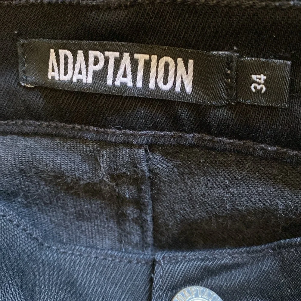 MENS ADAPTATION BLACK JEANS SIZE 34 MADE IN LOS ANGELES USA🇺🇸🖤👖